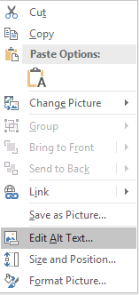 PowerPoint Win32 Edit Alt Text menu for images